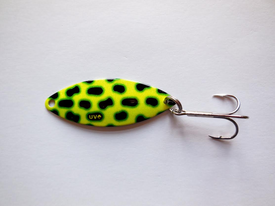 Chartreuse UV Frog - Flashy Fish Lures