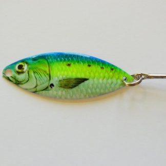 UV Blue and Chartreuse Minnow - Flashy Fish Lures